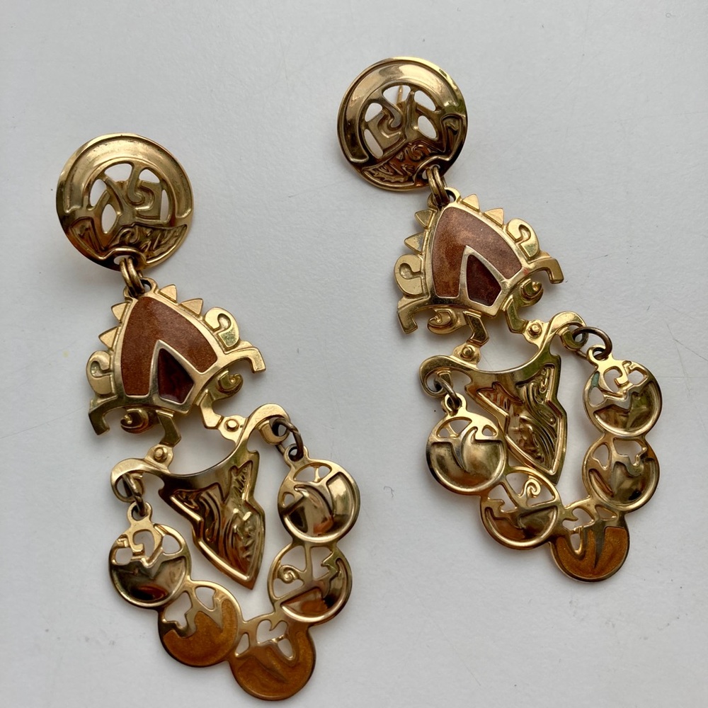 Gold Dangle Earrings